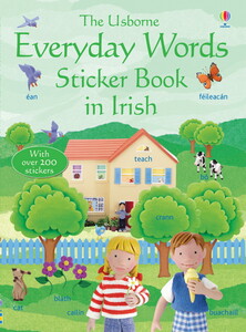 Everyday words sticker book in Irish