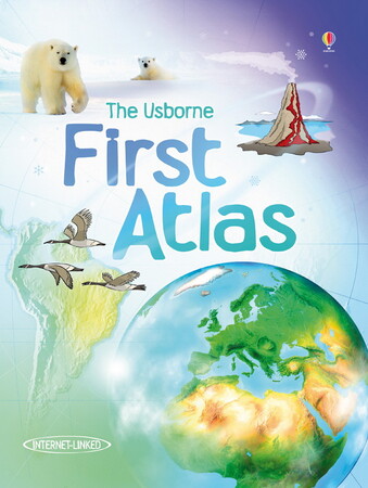 Для младшего школьного возраста: First atlas - Usborne