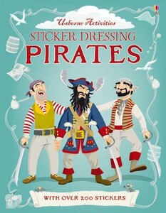 Книги для дітей: Sticker Dressing Pirates [Usborne]