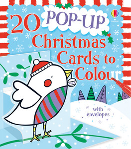 Развивающие книги: 20 pop-up Christmas cards to colour