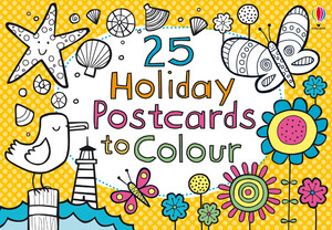 Розвивальні книги: 25 holiday postcards to colour