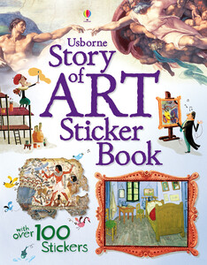 Творчество и досуг: Story of art sticker book - old