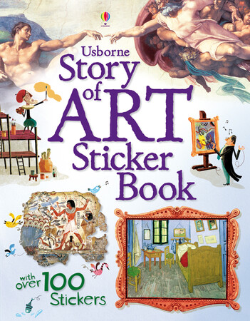 Для младшего школьного возраста: Story of art sticker book - old