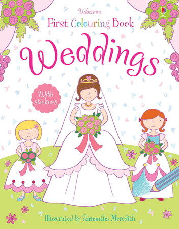 Книги для детей: Weddings colouring book