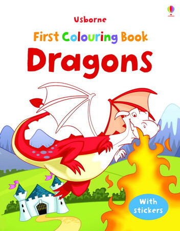 Книги для детей: Dragons First colouring books