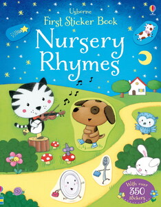 Книги для детей: Nursery rhymes - First sticker books [Usborne]