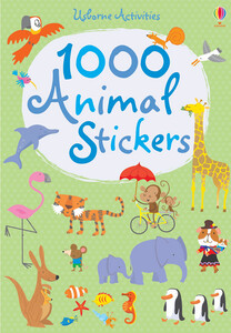 Книги про животных: 1000 animal stickers - Usborne
