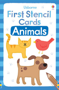 Книги про животных: First stencil cards: Animals