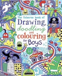 Книги з логічними завданнями: Drawing, Doodling and Colouring: Boys - Usborne Drawing, Doodling and Colouring