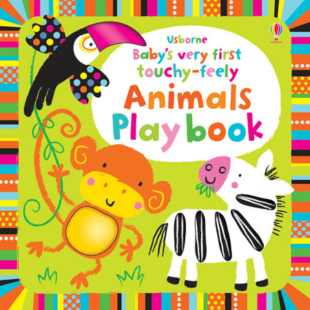 Для самых маленьких: Baby's very first touchy-feely animals play book [Usborne]