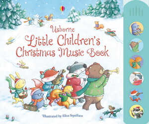 Книги для дітей: Little children's Christmas music book with musical sounds