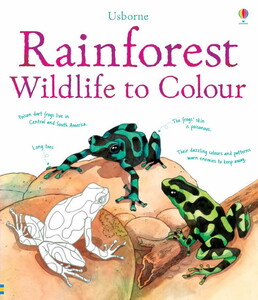 Книги для дітей: Rainforest wildlife to colour