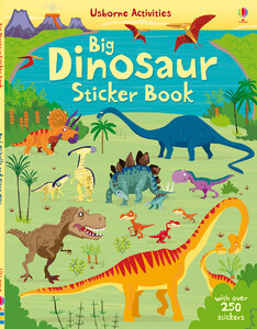 Книги про динозавров: Big dinosaur sticker book [Usborne]