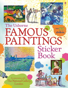 Альбомы с наклейками: Famous paintings sticker book