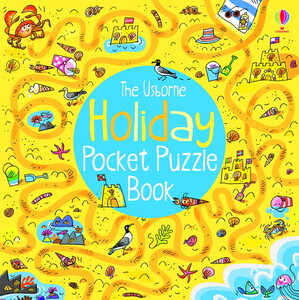 Книги для дітей: Holiday pocket puzzle book [Usborne]