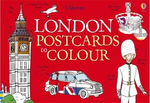 Развивающие карточки: London postcards to colour