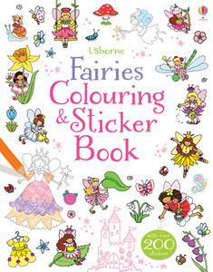 Альбомы с наклейками: Fairies colouring and sticker book