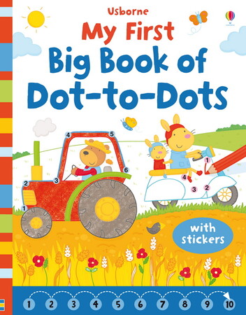 Книги для детей: My first big book of dot-to-dots