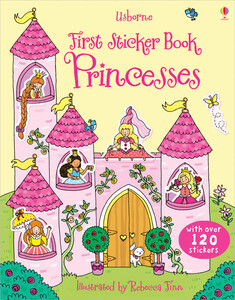 Альбомы с наклейками: Princesses Sticker Dolly Dressing [Usborne]