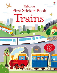 Для найменших: Trains Sticker Books [Usborne]