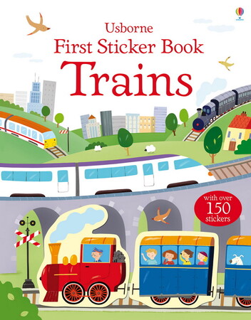 Для самых маленьких: Trains Sticker Books [Usborne]