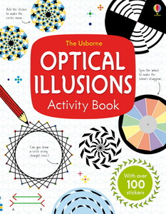 Альбомы с наклейками: Optical illusions activity book [Usborne]