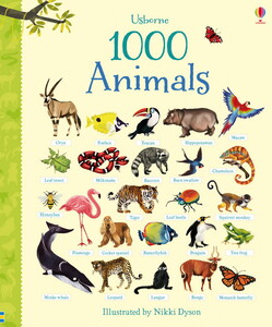 Книги для дітей: 1000 Animals [Usborne]