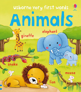 Книги для дітей: Animals - Very first words [Usborne]