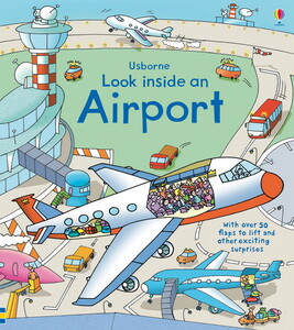Книги про транспорт: Look inside an airport [Usborne]