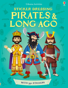 Книги для дітей: Sticker dressing pirates and long ago