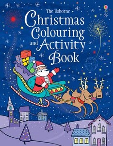 Новогодние книги: Christmas Colouring and Activity Book Usborne