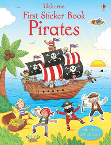 Альбоми з наклейками: Pirates - First sticker book [Usborne]