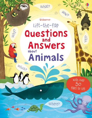 Книги про животных: Lift-the-flap questions and answers about animals [Usborne]