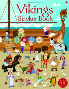 Книги для дітей: Vikings sticker book [Usborne]
