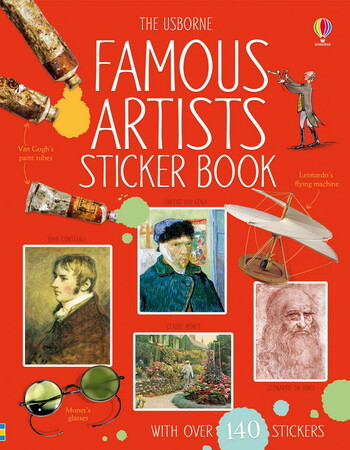 Для младшего школьного возраста: Famous artists sticker book