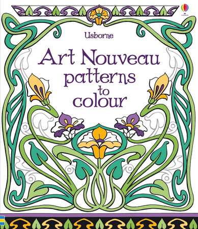 Для молодшого шкільного віку: Art Nouveau patterns to colour