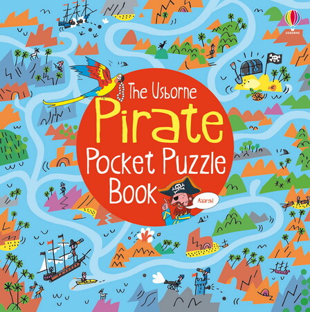 Книги з логічними завданнями: Pirate pocket puzzle book [Usborne]