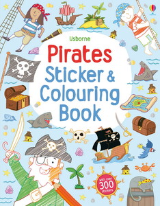 Книги для дітей: Pirates sticker and colouring book
