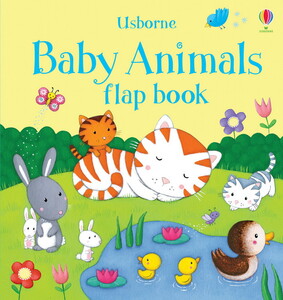 Книги про тварин: Baby animals flap book