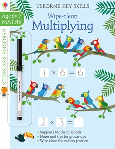 Розвивальні книги: Wipe-clean multiplying 6-7