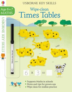 Обучение счёту и математике: Wipe-clean times tables 6-7