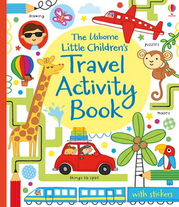 Книги з логічними завданнями: Little children's travel activity book [Usborne]
