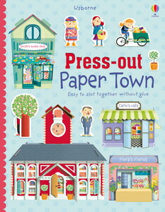 Книги для дітей: Press-out Paper Town [Usborne]