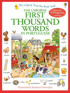 Книги для дітей: First thousand words in Portuguese [Usborne]