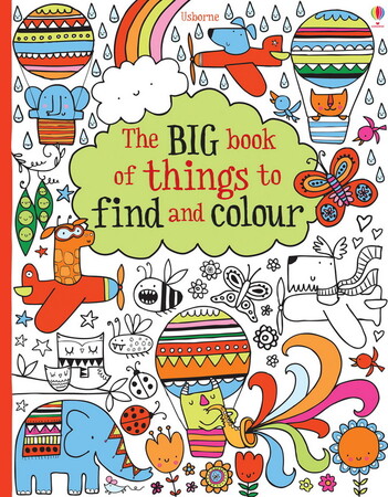 Книги для детей: The big book of things to find and colour