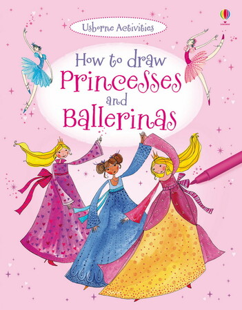 Книги для дітей: How to draw princesses and ballerinas