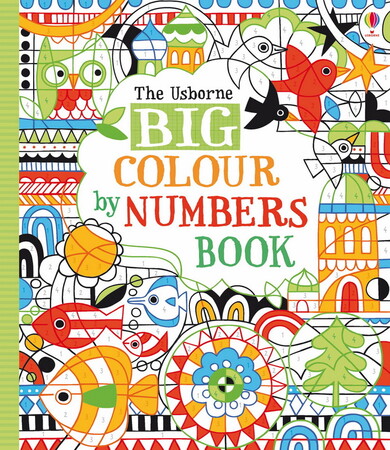 Вивчення цифр: Big colour by numbers book