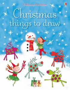 Новорічні книги: Christmas things to draw [Usborne]