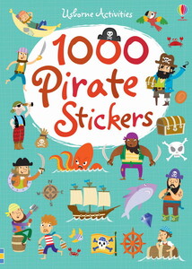 Альбомы с наклейками: 1000 Pirate Stickers [Usborne]
