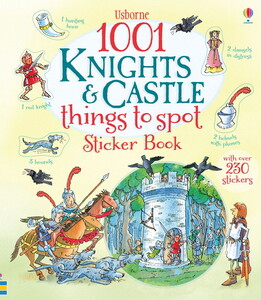 Альбомы с наклейками: 1001 knights and castle things to spot sticker book